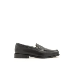 Mocasín antifaz negro de piel