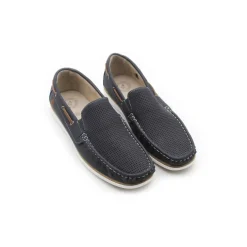 Mocasín azul marino de verano