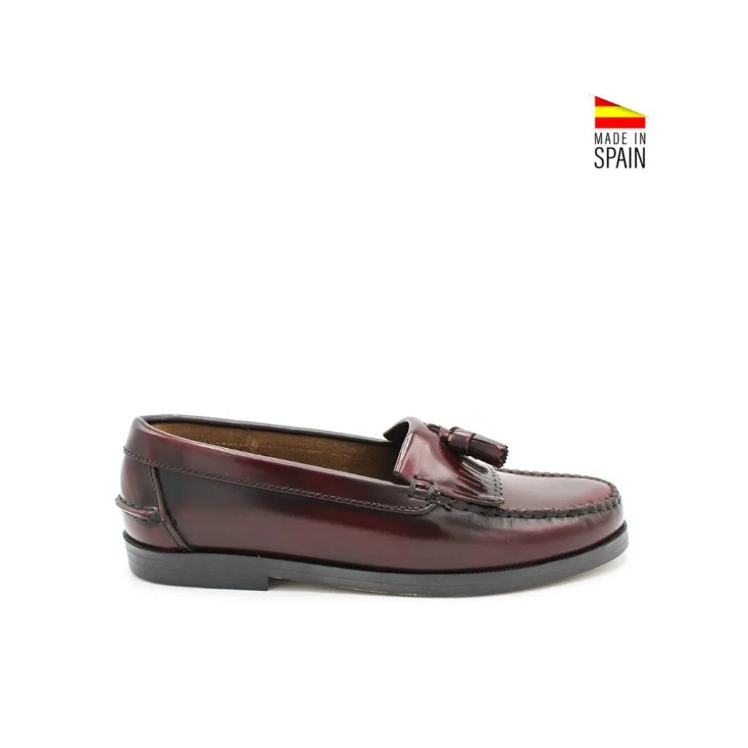 Mocasín borlas 507 burdeos