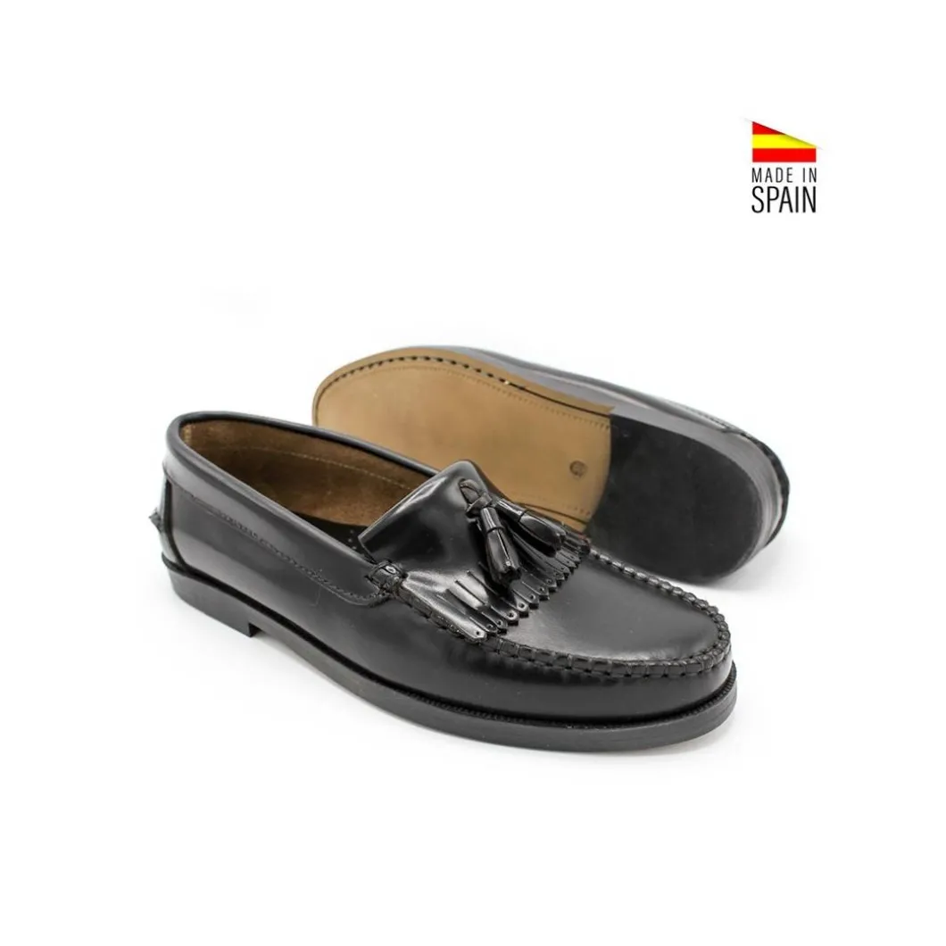 Mocasín borlas 507 negro