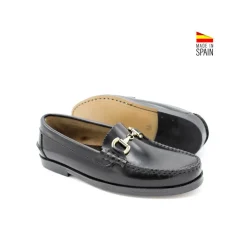 Mocasín cadena 504 negro