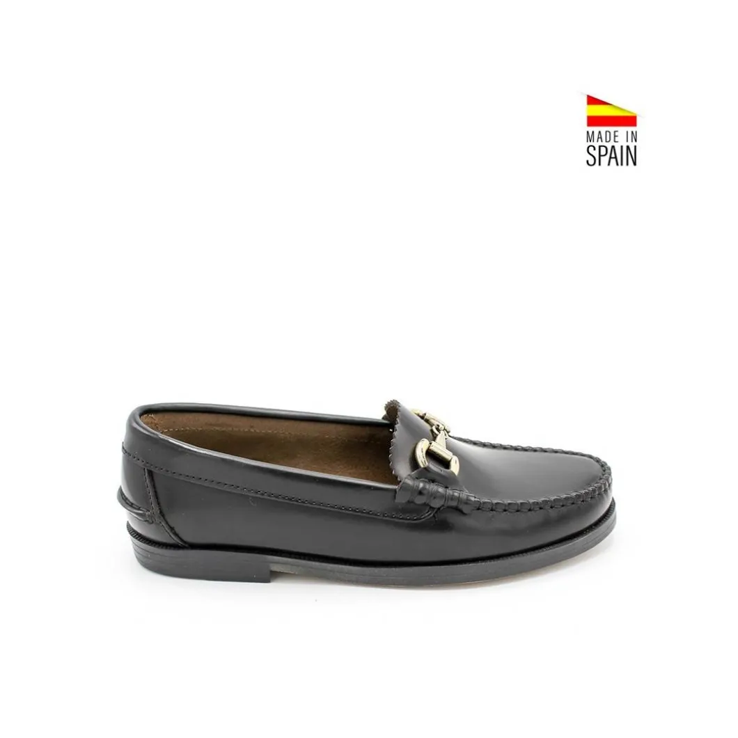 Mocasín cadena 504 negro