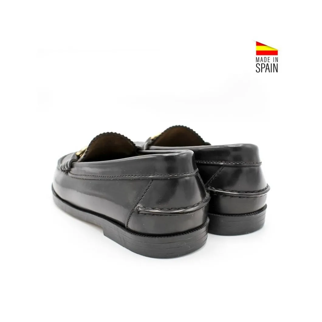 Mocasín cadena 504 negro