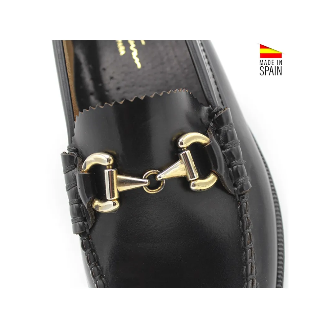 Mocasín cadena 504 negro