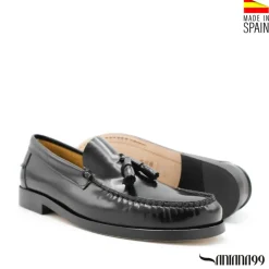 Mocasín castellano borlas negro