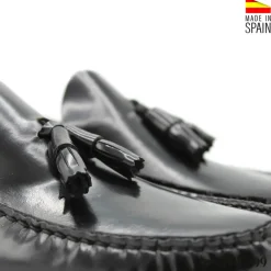 Mocasín castellano borlas negro