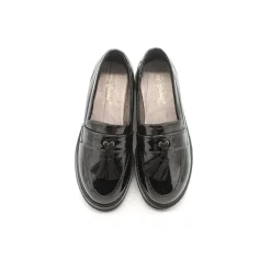 Mocasín charol negro