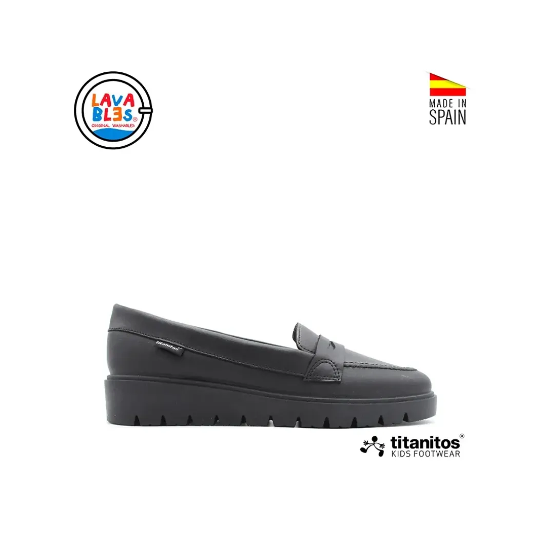 Mocasín colegial marino C990 Titanitos