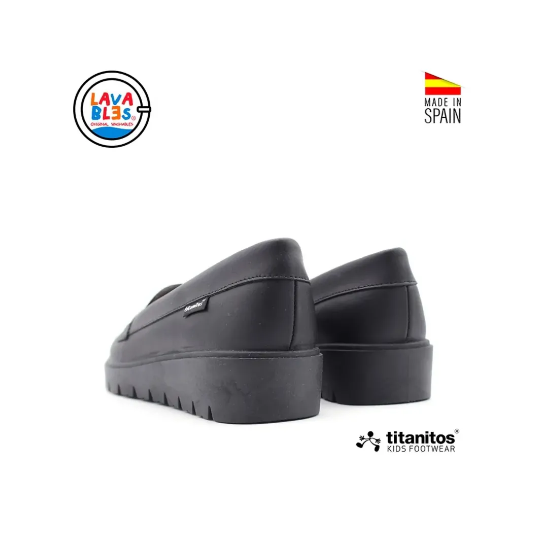 Mocasín colegial marino C990 Titanitos