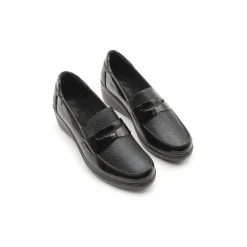 Mocasín con cuña negro