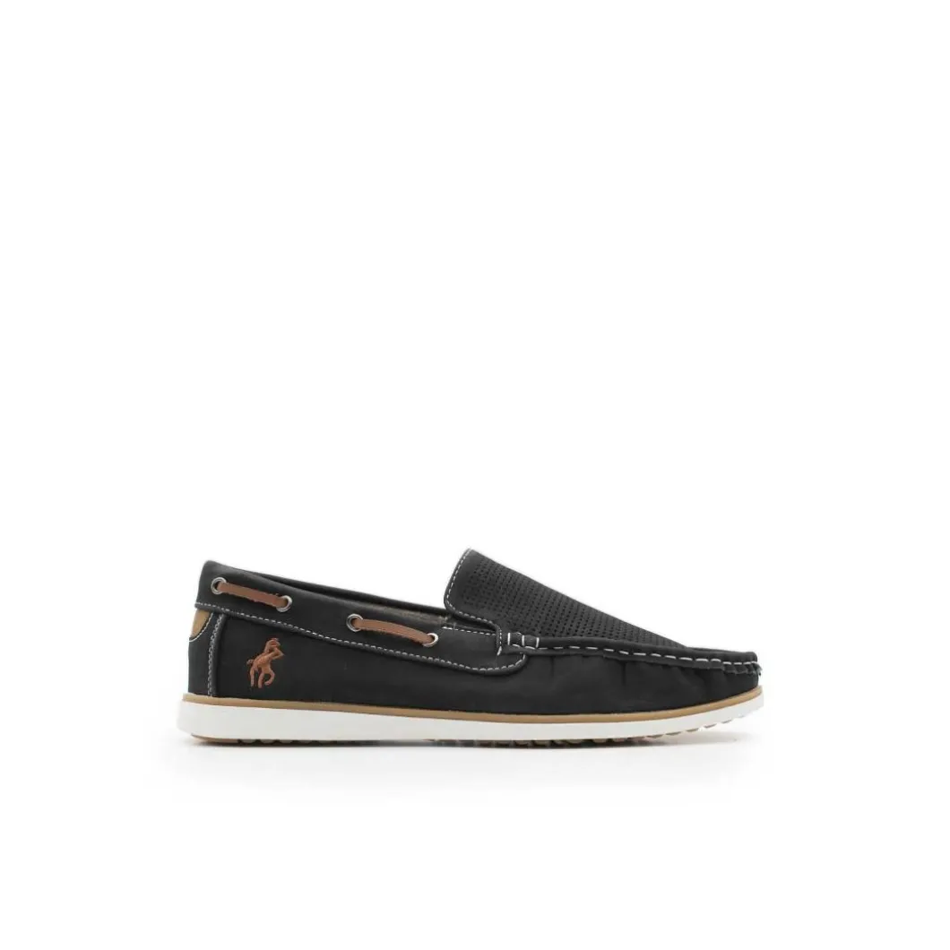 Mocasín negro de verano