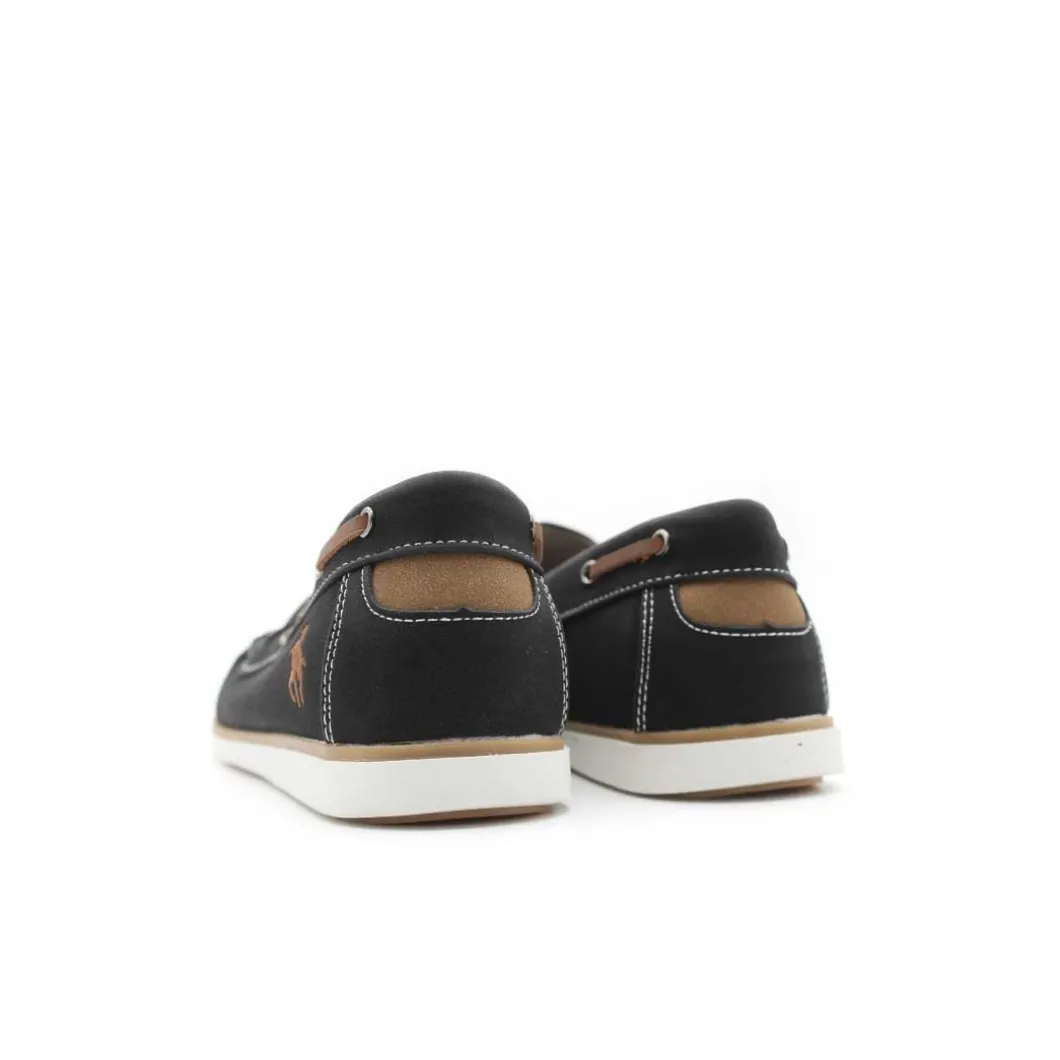 Mocasín negro de verano