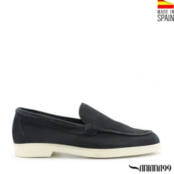 MOCASÍN NOBUCK AZUL MARINO