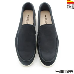 MOCASÍN NOBUCK AZUL MARINO