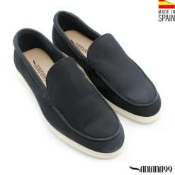 MOCASÍN NOBUCK AZUL MARINO