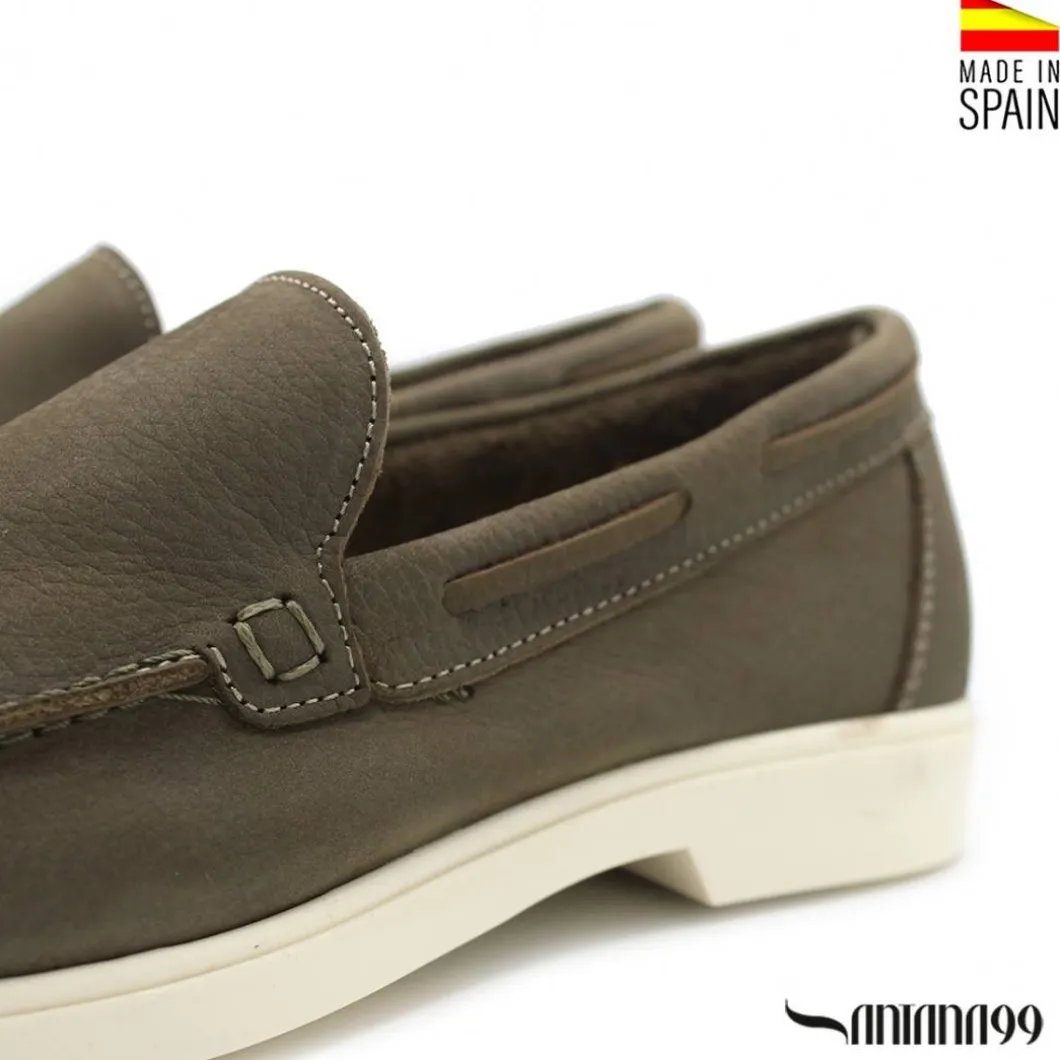 Mocasín Nobuck verde