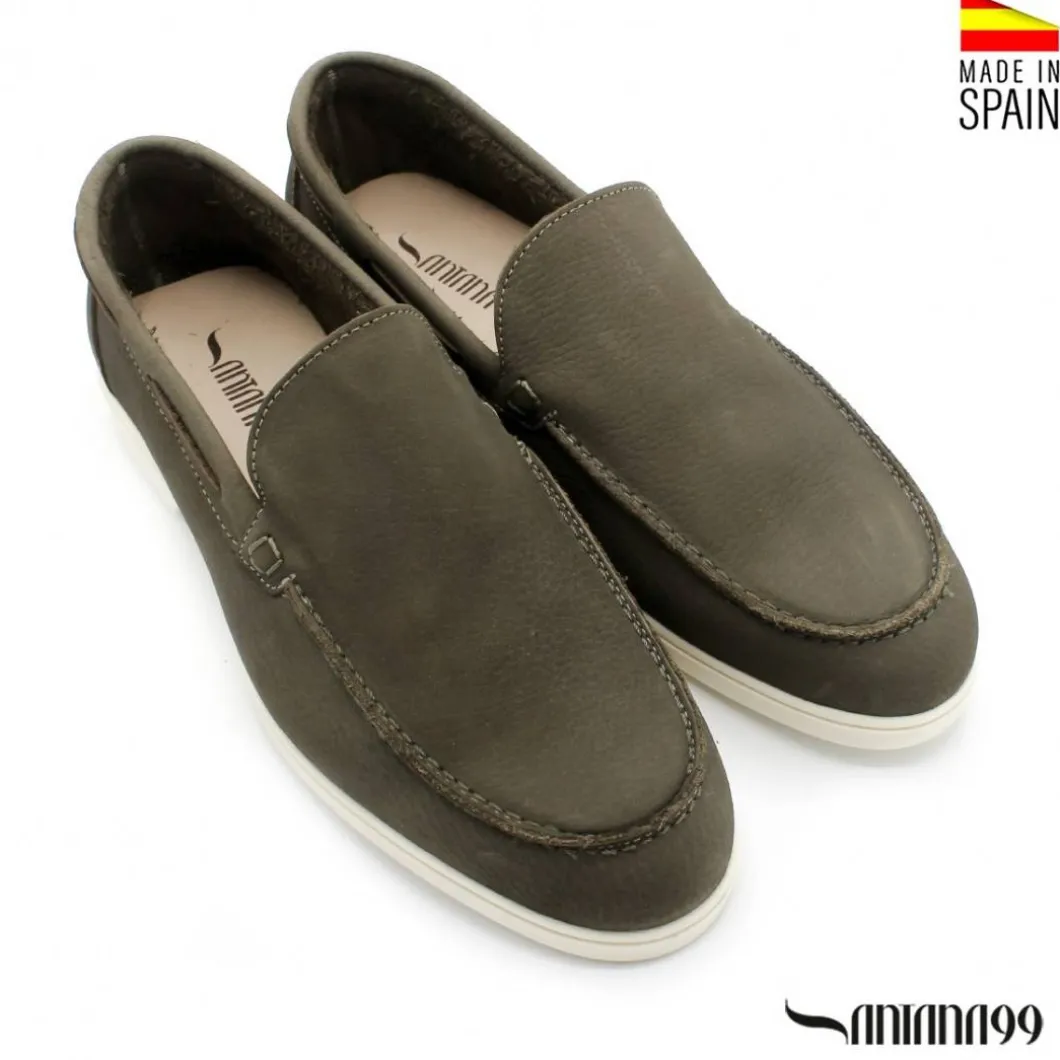 Mocasín Nobuck verde