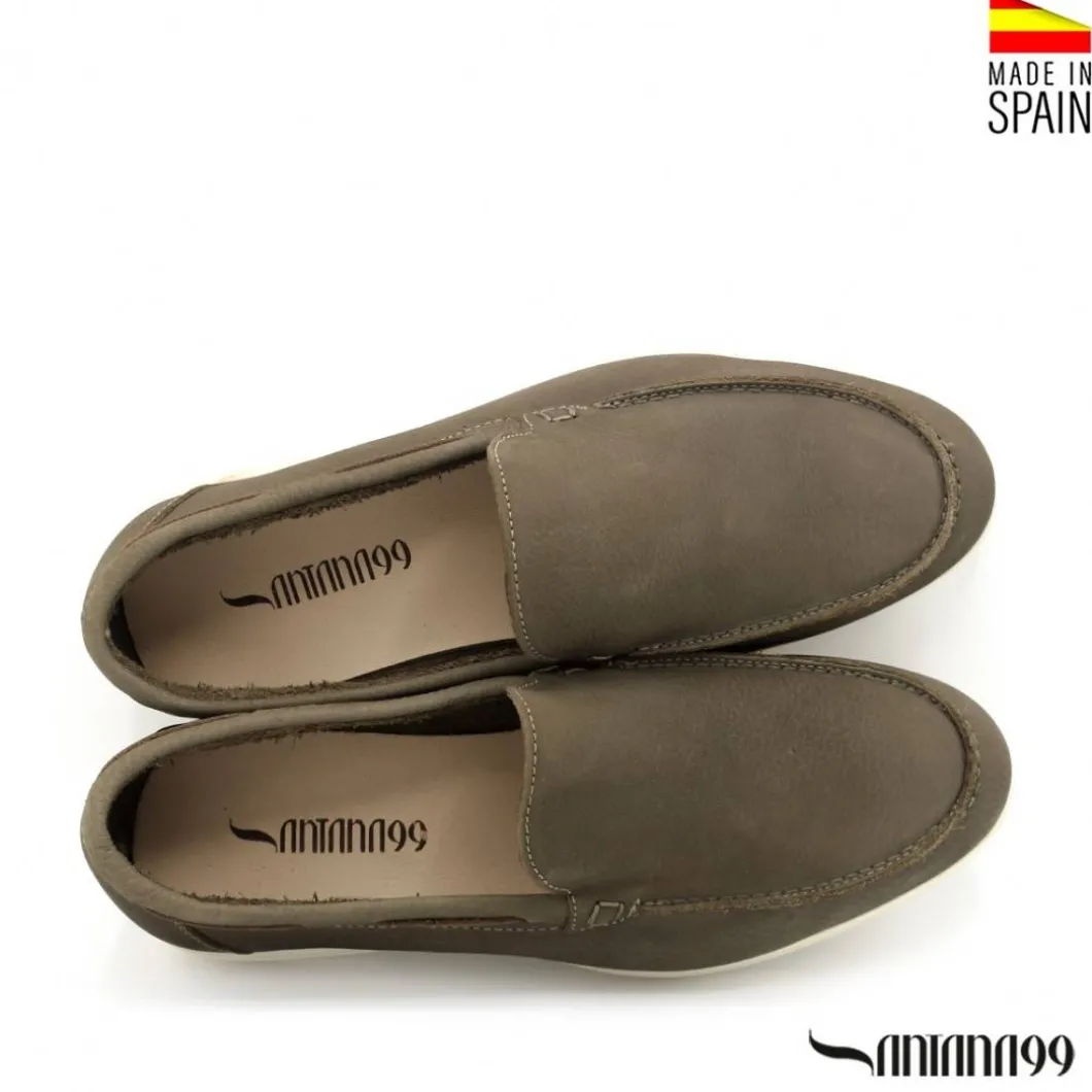 Mocasín Nobuck verde