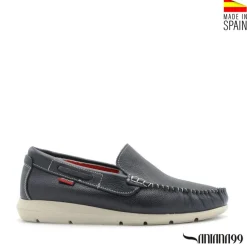 MOCASÍN PIEL CUPRA AZUL MARINO