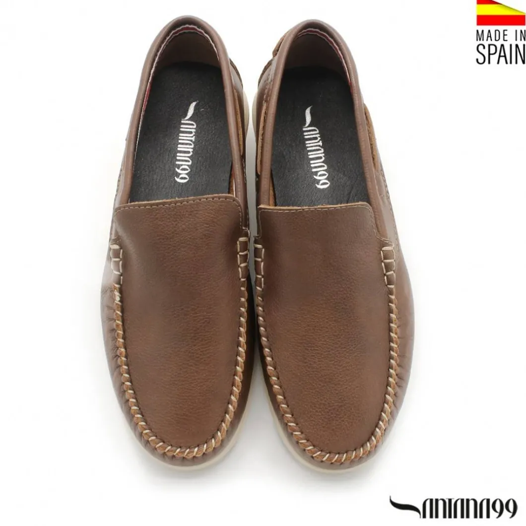 MOCASÍN PIEL CUPRA MARRÓN