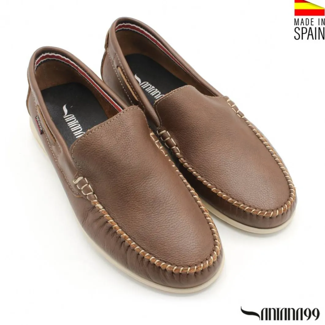 MOCASÍN PIEL CUPRA MARRÓN