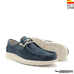 Mocasín wallabee azul jeans