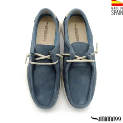 Mocasín wallabee azul jeans