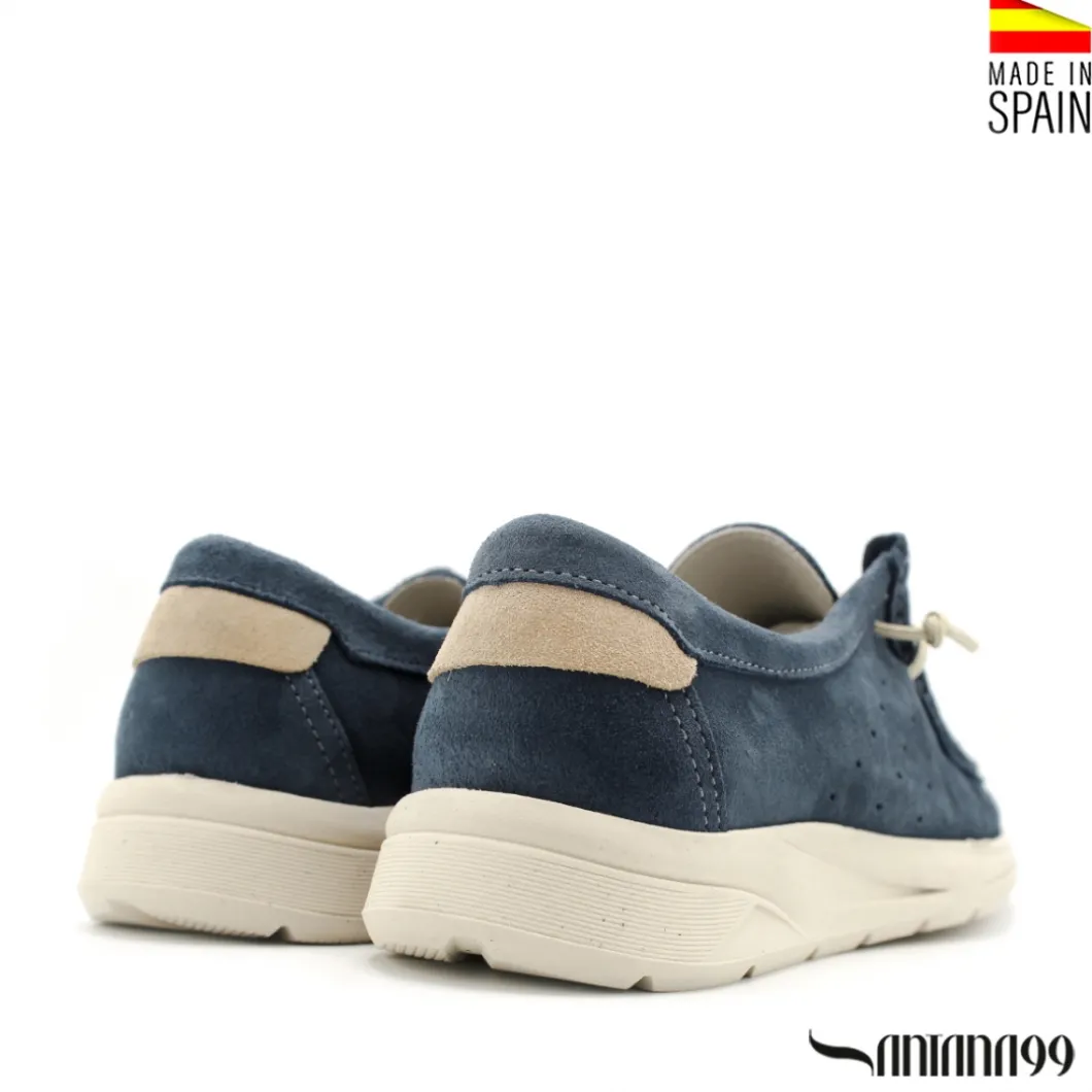Mocasín wallabee azul jeans