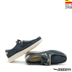 Mocasín wallabee azul jeans
