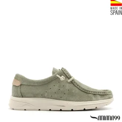 Mocasín wallabee verde mint