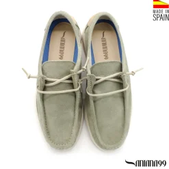 Mocasín wallabee verde mint