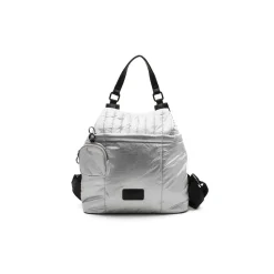 Mochila acolchada plata