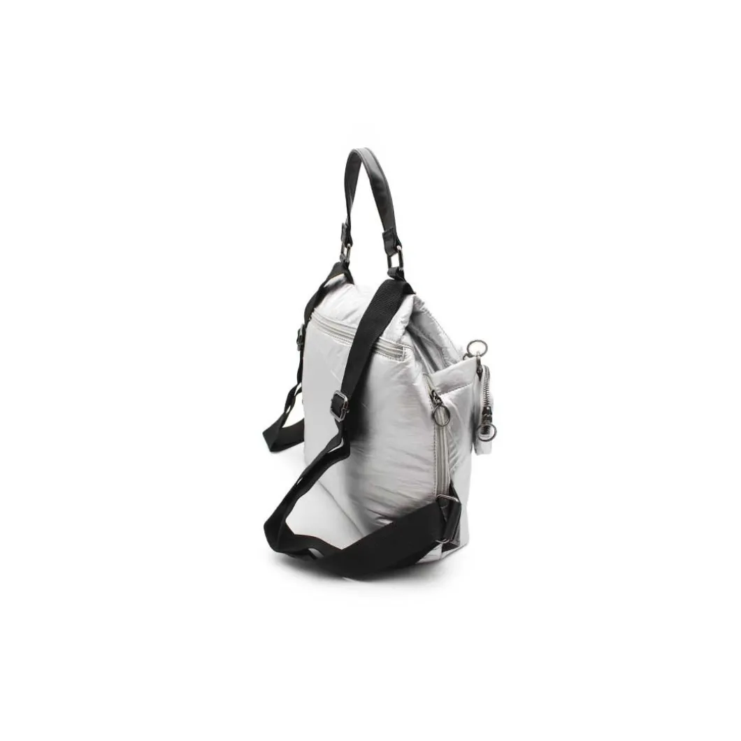 Mochila acolchada plata