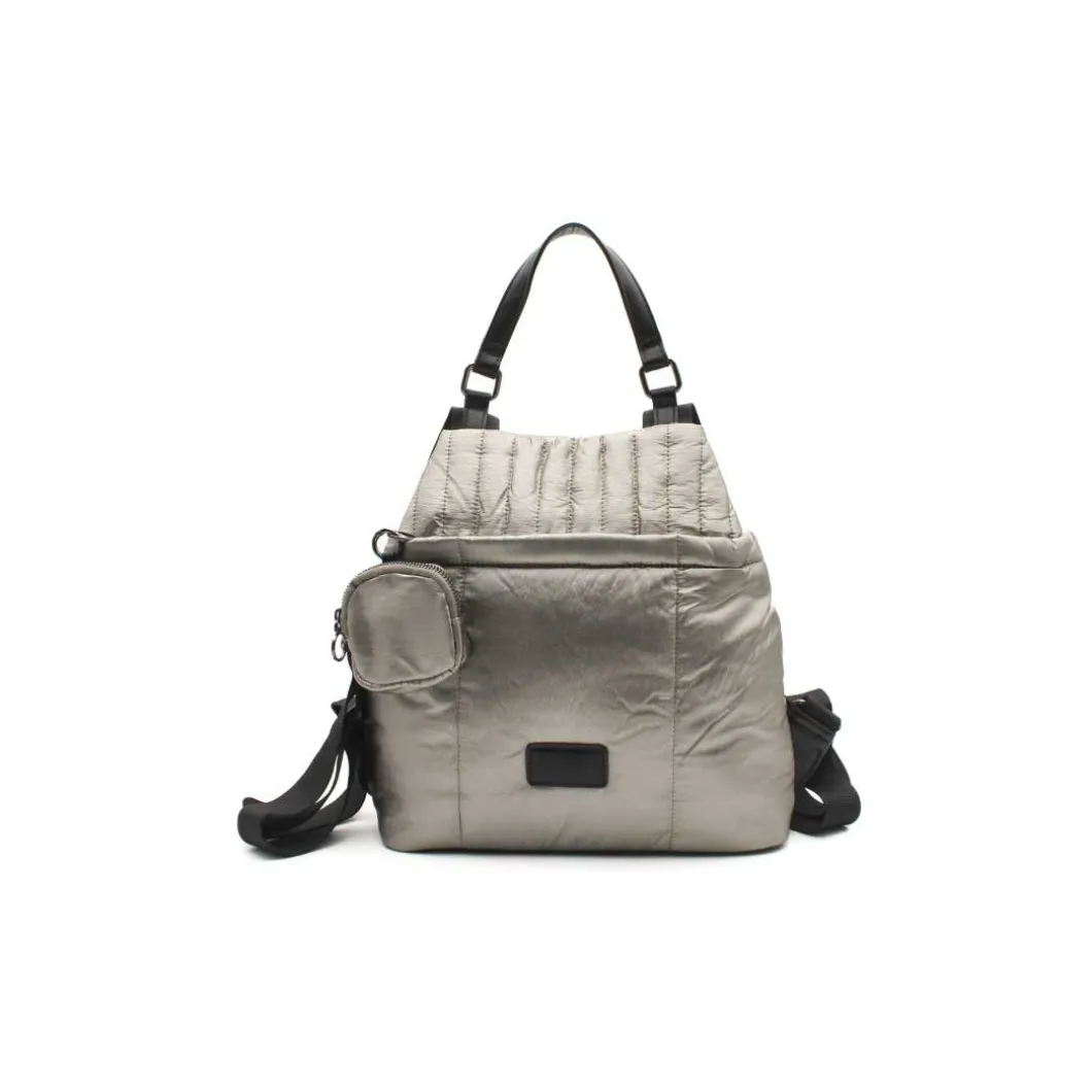 Mochila acolchada plomo