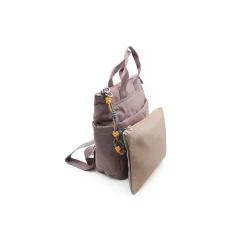 Mochila malva nylon con monedero