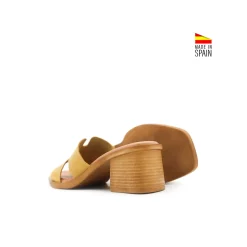 Mule tacón H amarillo