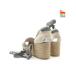 Plataforma de esparto atada gris