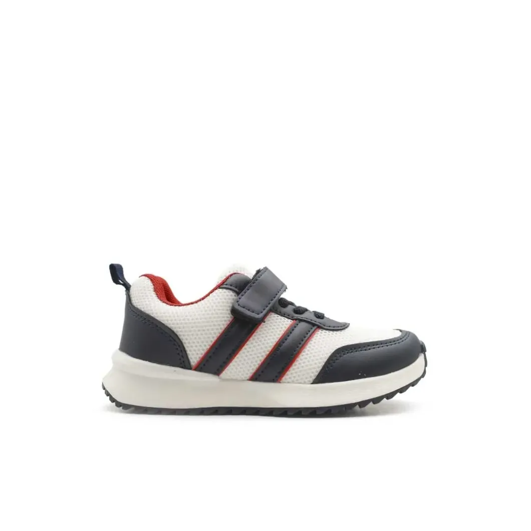 Playeras marino y blanco con velcro