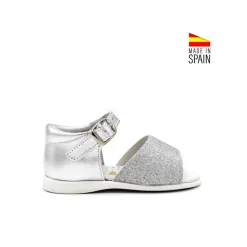 SANDALIA 3642 GLITTER PLATA