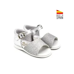 SANDALIA 3642 GLITTER PLATA