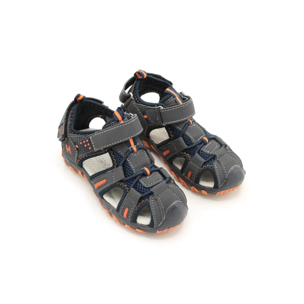 SANDALIA 400120 MARINO/NARANJA
