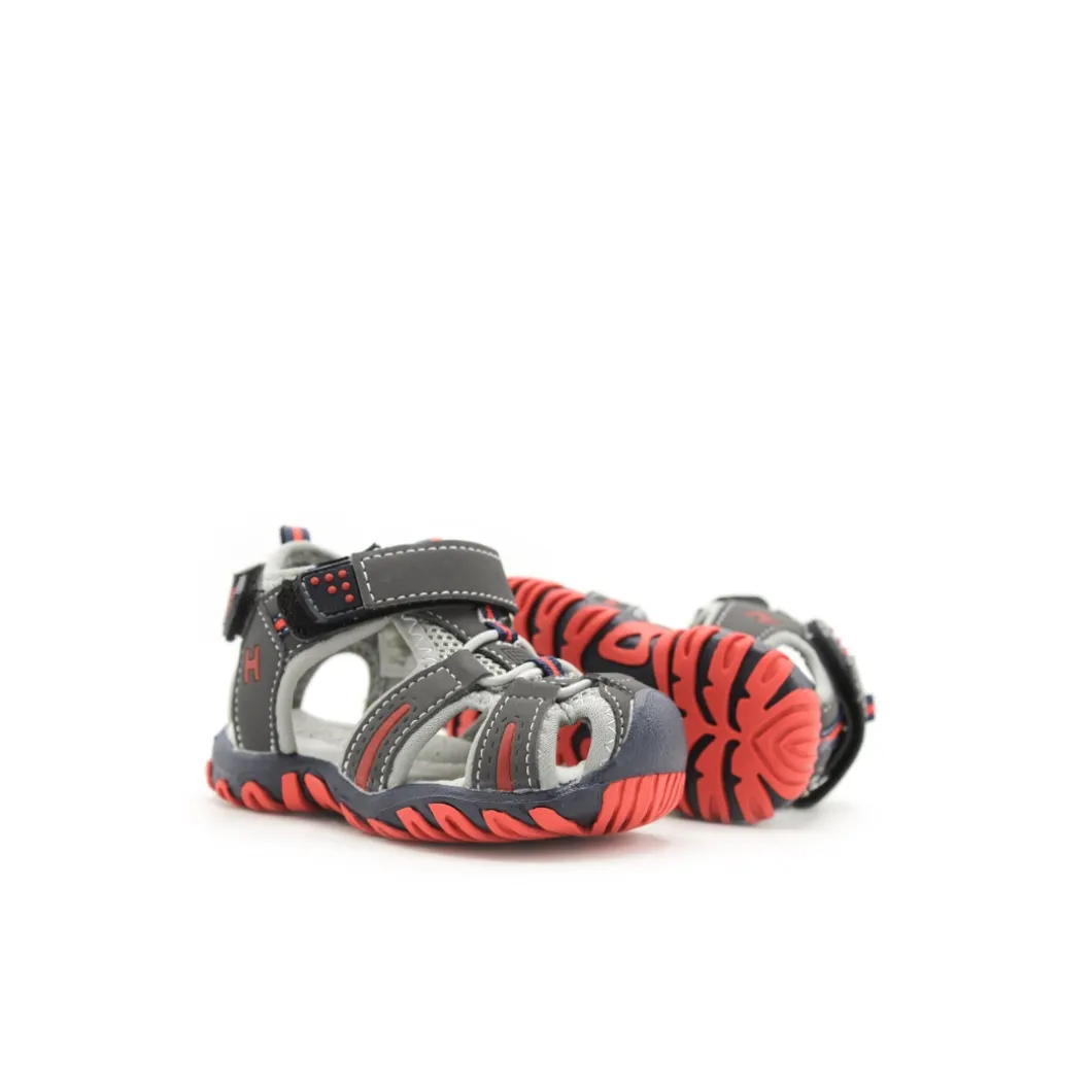Sandalia 400120 marino/rojo