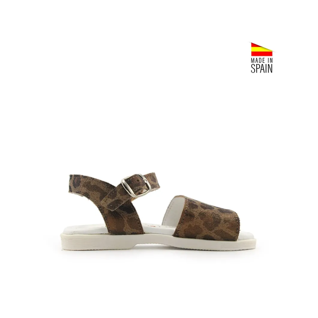 Sandalia animal print leopardo