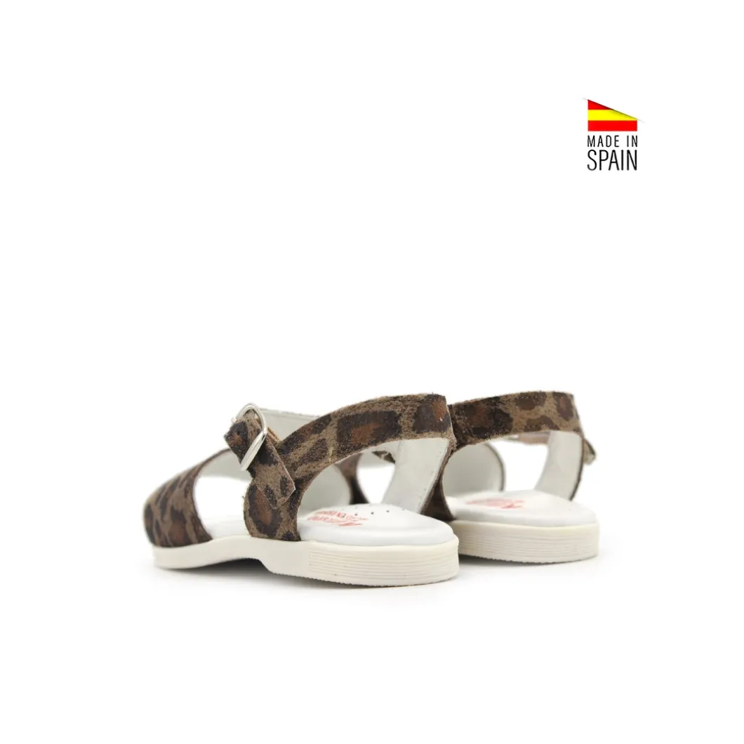 Sandalia animal print leopardo