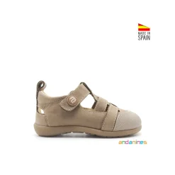 Sandalia Barefoot Andanines taupe