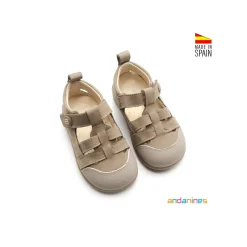 Sandalia Barefoot Andanines taupe