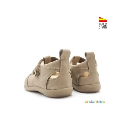 Sandalia Barefoot Andanines taupe