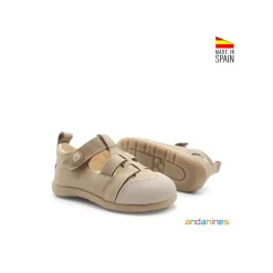 Sandalia Barefoot Andanines taupe