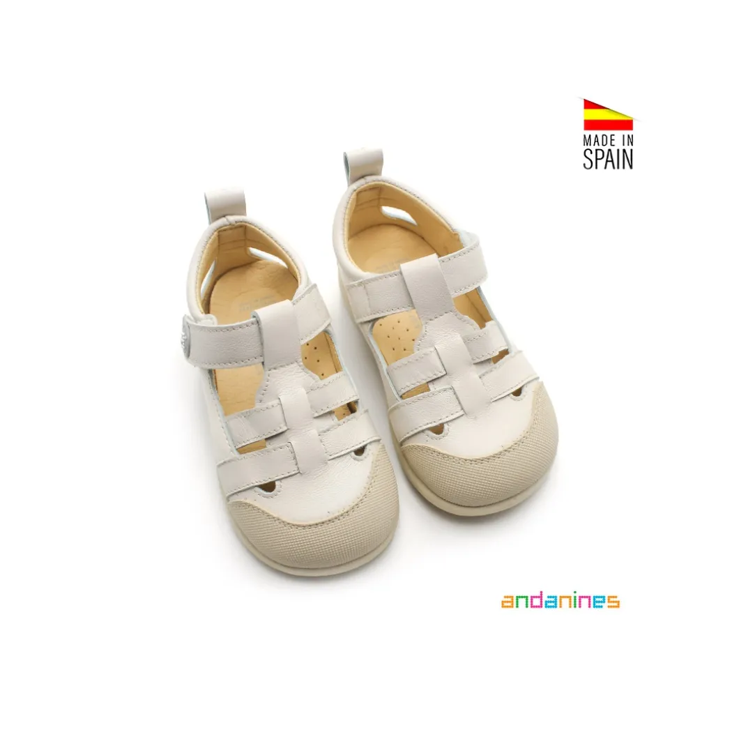 Sandalia Barefoot Andanines beige