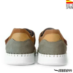 Sandalia cerrada camel nobuck superflex